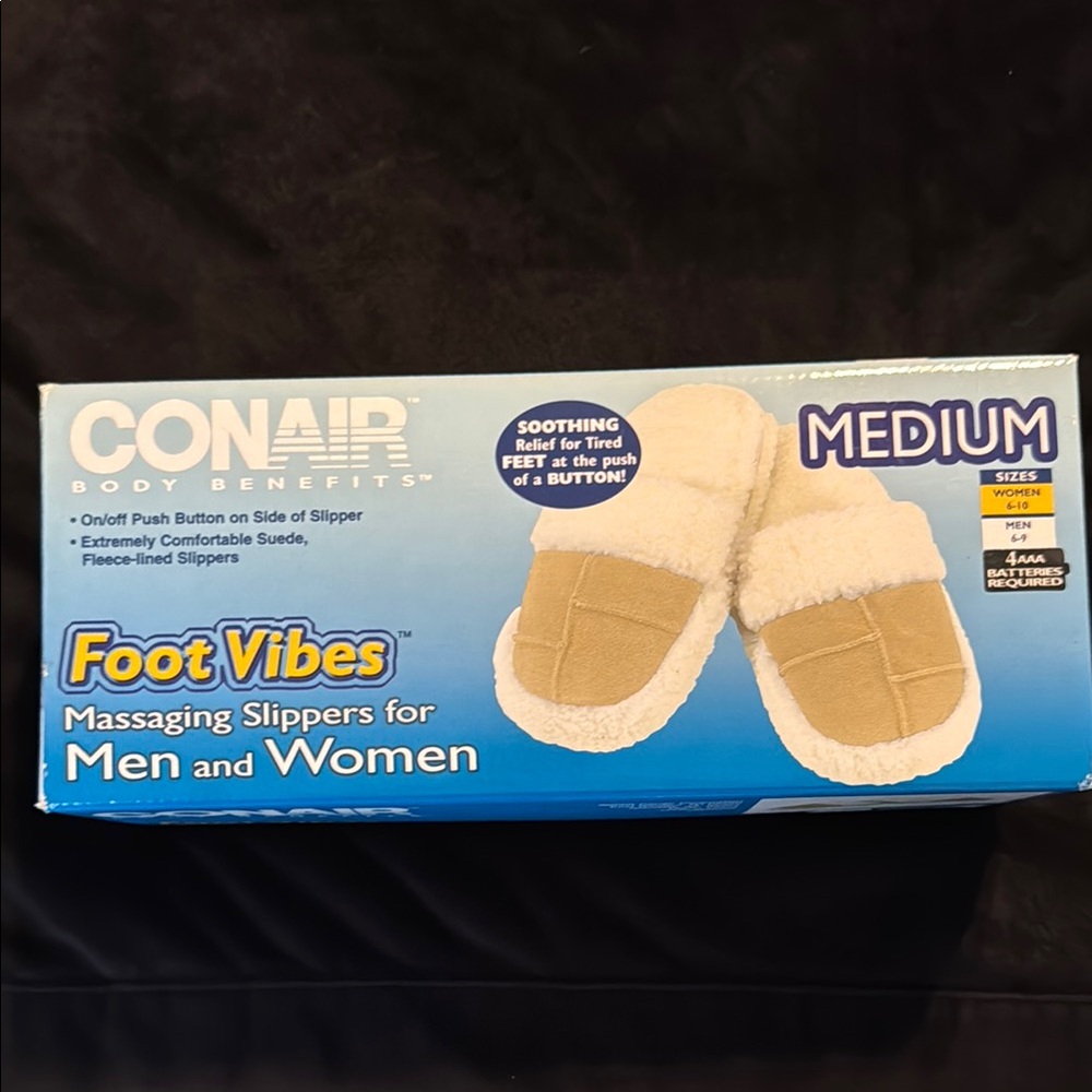 Massaging Slippers Soft Suede